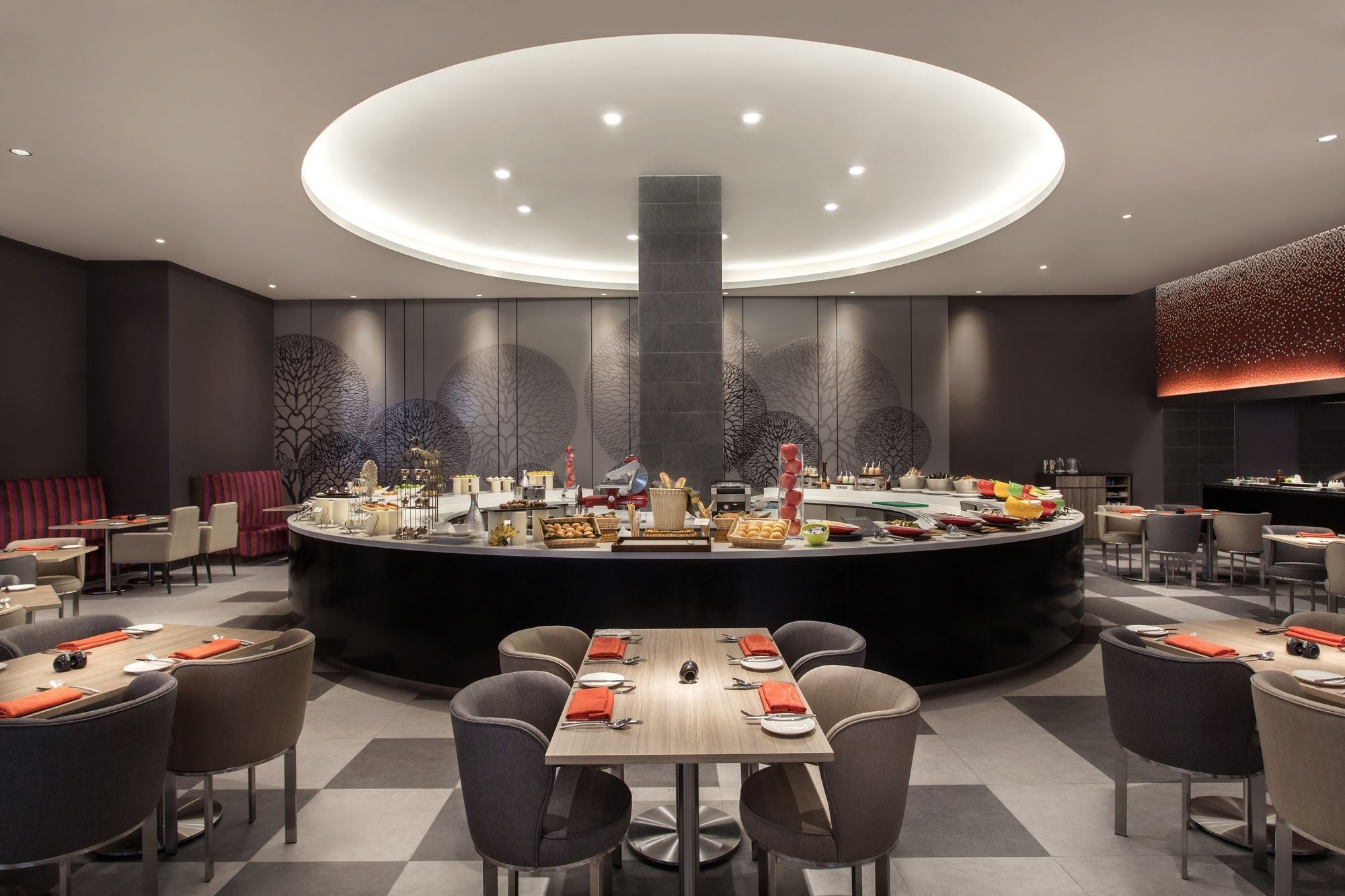 풀먼 미리 워터프런트 호텔 외부 사진 The restaurant